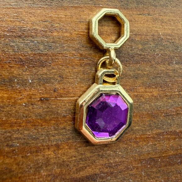 Effy Gold-Tone Amethyst Charm - Picture 2 of 6